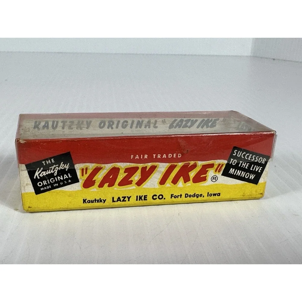 Vintage Kautzky Lazy Ike KL-33 Perch Fishing Lure Original Box